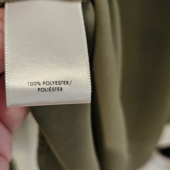 Plus Size XXL Ann Taylor Blouse Olive Green - Picture 11 of 11